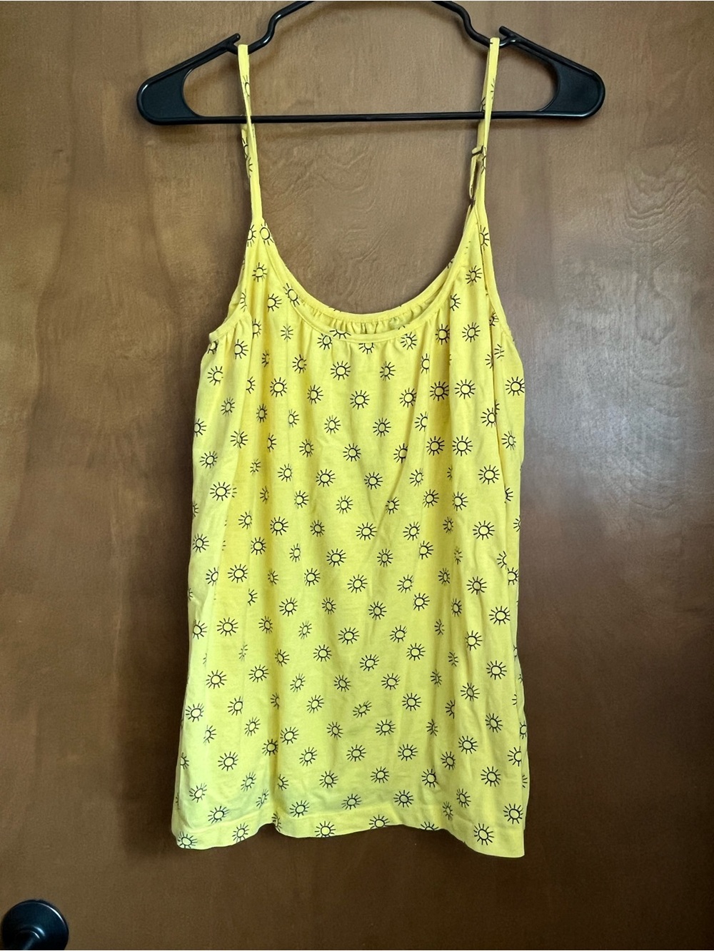 kate quinn Yellow Sunburst Spaghetti Strap Camisole